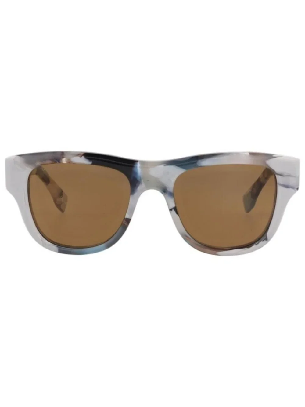 New Gucci Mens Square/Rectangle Grey Grey Brown Fashion Designer Sunglasses